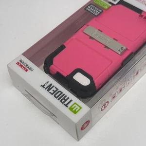 Trident Kraken AMS Case Pink Hybrid Cover w/Holster for iPhone SE(1st Gen)/5S/5 - Picture 1 of 11