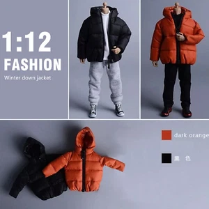 1:12 Scale Winter Down Jacket Coat Clothes for 6" Male Action Figure Body Toys - Picture 1 of 20