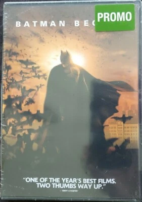 Batman Begins (DVD, 2005, Widescreen, PG-13) Rare Promo Copy Brand New Sealed  - Image 1 of 4