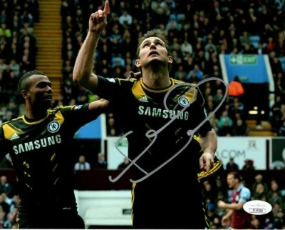 Foto firmada autografiada por Frank Lampard del Chelsea FC 8x10 EPL CERTIFICADO DE AUTENTICIDAD JSA #6 Foto 1 de 2