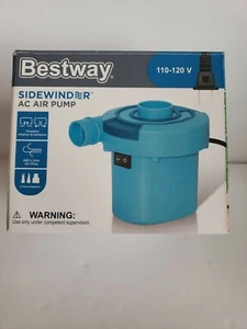 Bestway Sidewinder AC Air Pump Inflate/Deflate, 3 Valve Adapters. Used, Works. - Picture 1 of 9