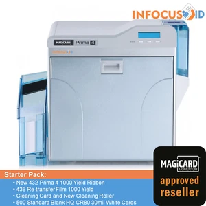 Magicard Prima 4 Dual Sided Retransfer ID Card Printer - 1 YEAR WARRANTY INC VAT - Picture 1 of 3