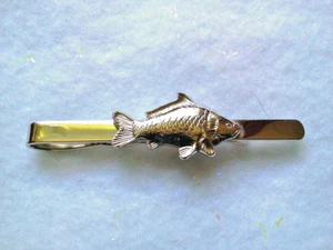 #2 TIE BAR SILVER TONE FISH - MADE IN CZECH - Picture 1 of 2