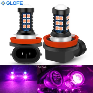 Pink Purple H11/H8 30SMD LED Fog Driving Lights DRL Bulbs For 06-20 Honda Civic - Picture 1 of 11