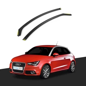 Audi A1 MK1 2012-2018 3 Door Hatchback Wind Deflectors 2pc Tinted - Picture 1 of 10