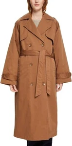 Esprit Damen Trenchcoat Large braun lang Knopfleiste Gürtel Relaxed Fit Jacke - Bild 1 von 16