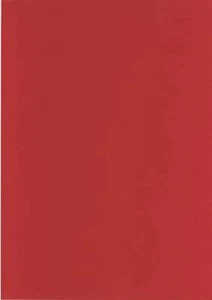 Carton De Couleur Lisse Rouge Foncé A4 160gsm x 100 Feuilles CRAFT HOBBY PRINT - Imagen 1 de 1