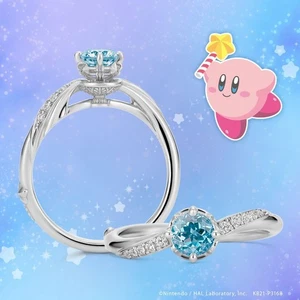 U-TREASURE Kirby Traumbrunnen Ring 11 Silber 925 Rhodium Blautopas Edelstein - Bild 1 von 8