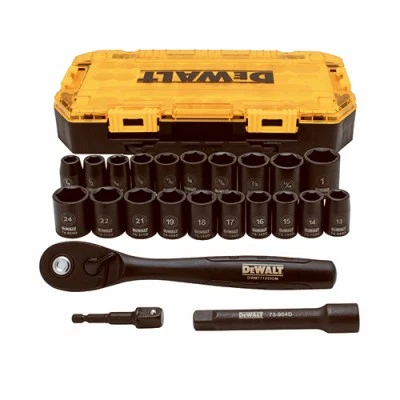 23-Pc. Impact Socket Set, 1/2 In. Drive - DWMT74739 - Image 1 of 1