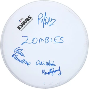Cabezal de batería firmado por The Zombies con 4 firmas y "Zombies Insc en tinta azul - BAS - Imagen 1 de 1