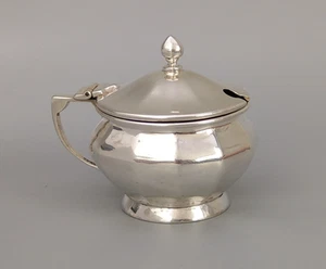 Art Deco Sterling Silver Mustard Pot By Gorham Manufacturing Co - Picture 1 of 12