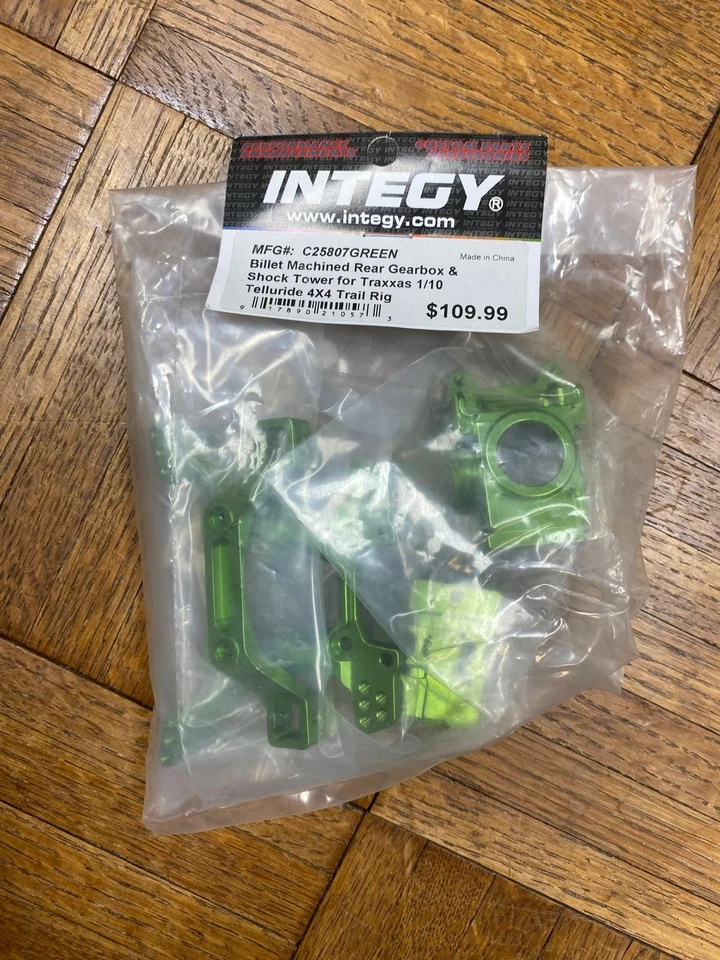 Integy C25807GREEN Rear Gearbox & Shock Tower: Traxxas 1/10 Telluride 4x4 Trail - Image 1 of 1