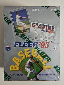 1993 Fleer Baseball ⚾️ Series 2 FACTORY SEALED Wax Box ITEM 470- 36 Pks JETER RC - Picture 1 of 9