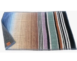 Missoni Ayrton Multi Striped Set 1x Bath Towel 70x115cm 1x Hand 70 x40cm Rrp£50 - Picture 1 of 5