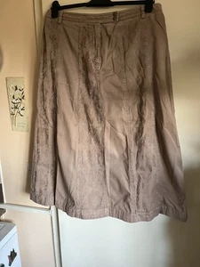 M&S Per Una Skirt Size 16 Brown - Picture 1 of 4