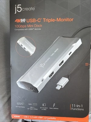J5create USB-C triple Monitor - Image 1 of 2