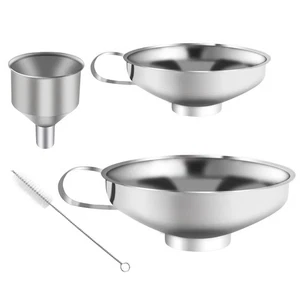 4Stk Trichter Marmeladentrichter Set  Einmachtrichter Einfülltrichter Edelstahl  - Bild 1 von 8