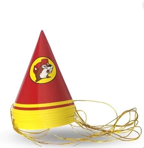 Buc-ees Papier Party Hüte 14 Total Biber Dis Continued Geburtstag Party Spaß - Bild 1 von 6