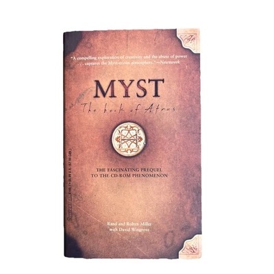 Myst: The Book Of Atrus By Rand & Robyn Miller with David Wingrove Paperback EUC - Image 1 of 4