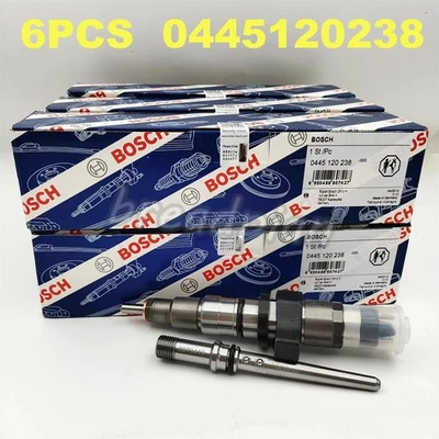 6× Bosch Diesel Fuel Injectors 0445120238 For Dodge Ram 2500 3500 5.9L Cummins - Image 1 of 4