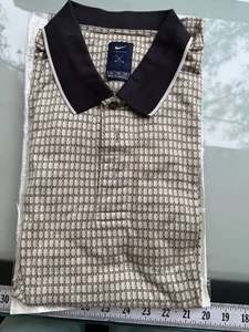 Polo de golf vintage Nike extra grande Tiger Woods Yin Yang Slam azul geométrico años 90 - Imagen 1 de 4