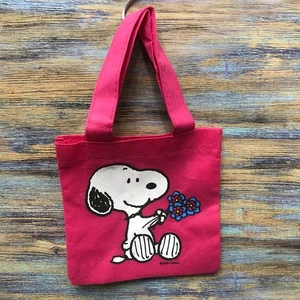 Bolso de Mano Pequeño Peanuts Snoopy 6"x6" Rosa Juguetes para Niños - Imagen 1 de 8