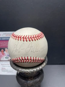 Bob Feller - Signed Brown OAL Baseball - JSA Authenticated (AY19140) - Picture 1 of 7