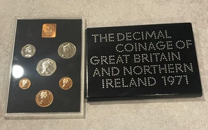 1971 Great Britain Northern Ireland Coin Proof Set L2 - Picture 1 of 3