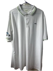 Lacoste Men's Sport Miami Open Edition Ultra Polo White XXXL 4XL - Picture 1 of 7