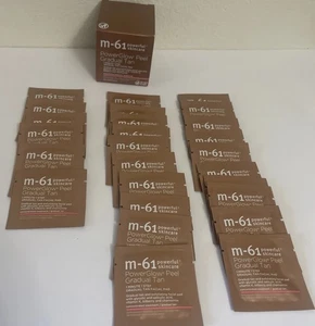 26 packets M-61 PowerGlow Peel Gradual Tan **NEW SEALED** In Box - Picture 1 of 10