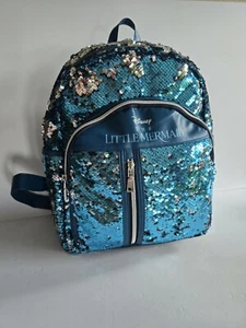Disney kleine Meerjungfrau Rucksack Tagestasche Ariel, Pailletten, Pailletten, Funkeln, Schule 🙂 - Bild 1 von 18