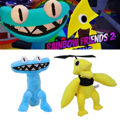 Rainbow Friends Chapter 2 Cyan Plush Toy Yellow Friend Soft Stuffed Doll Gift DE