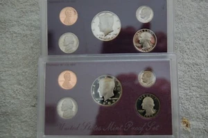 1989 & 1990 Proof Set United States US Mint Original Government Box - Bild 1 von 7