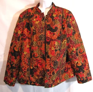 Requirements® Ladies Quilted Band Neck Blazer Size XL 100% Polyester - Picture 1 of 14