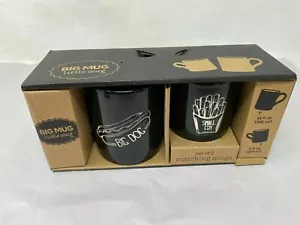 Big Mug Little Mug 12oz Big Dog & 8oz Small Fry Coffee Cup Set BB01B03015 - Picture 1 of 10