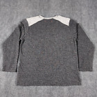 Tommy Bahama Mens Sweater Size XL Long Sleeve Dark Gray Heather Pullover Fleece