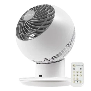 Woozoo 5-Speed Oscillating Globe Fan, Remote Control, White, Desk, Room, NEW - Picture 1 of 7