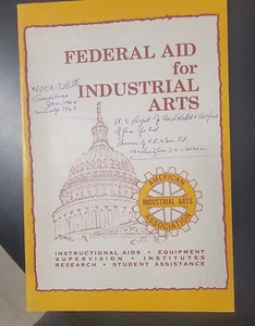 Federal AID for Industrial Arts American Industrial arts assoc. 1966 Vintage PB - Picture 1 of 4