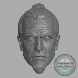 Jedi Master Rahm Kota Star Wars Force Unleashed custom head for action figures - Picture 1 of 3
