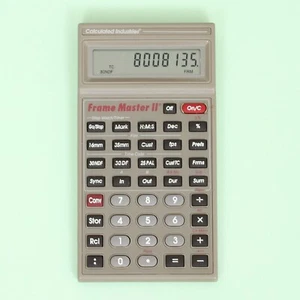 Calculated Industries Frame Master II (Model 9226) Film Editing Calculator - Picture 1 of 3