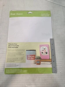 Cricut Printable Vinyl White 10 Sheets 8.5"x 11" Cricut Maker/Explore FREE SHIP - Picture 1 of 2
