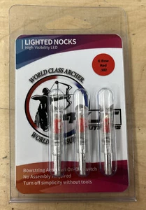 4KJT Outdoors X-bow Lighted Nocks Red Color .302 Diameter - Picture 1 of 3