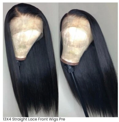 Nuevo con etiquetas 13x4 100% cabello humano virgen con pelo de bebé 22 pulgadas 180% densidad Foto 1 de 4