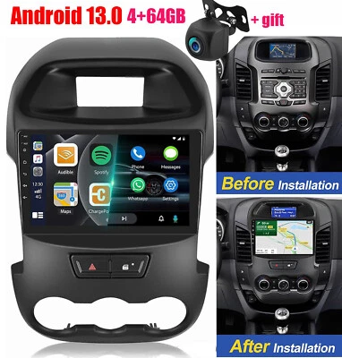For Ford Ranger PX 2011-2015 Apple Carplay Android 13 Car Stereo Radio GPS WIFI - image 1 of 4