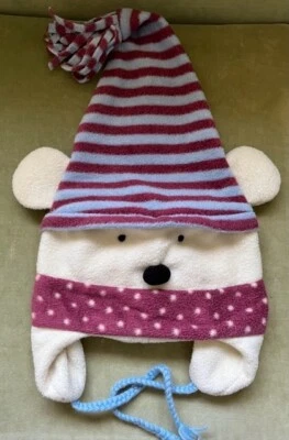 RUSS Polar Bear Kids Winter Fleece Hat - Image 1 of 4