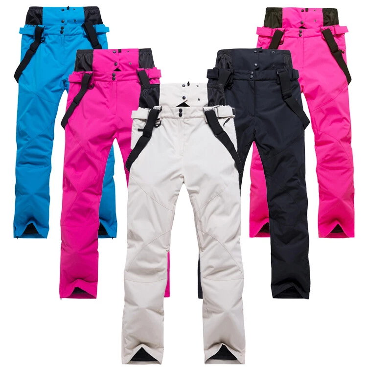 Grueso Hombre Mujer Impermeable Pantalones para Nieve Deporte Esquí Mono Snowboard Cálido Exterior Foto 1 de 4
