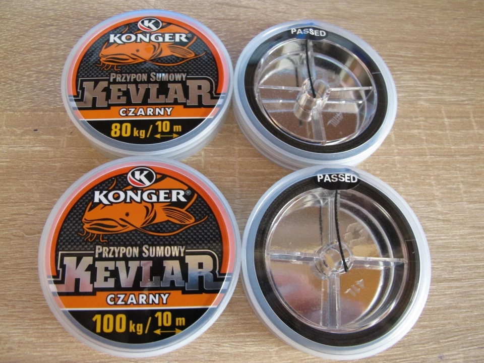 Professional Carp Braided Fishing Line Sea Catfish Black 10 m Made with Kevlar - Image 1 of 1