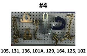 SET#4 - 8 PIECES AUTO BODY FRAME MACHINE TOOLS CHAINS CLAMP SET COMBO DEAL  - Bild 1 von 6
