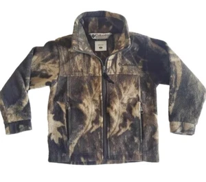 Columbia Kids Boys Camo Fleece Sweater Size 4 Excellent Used Condition - Picture 1 of 11