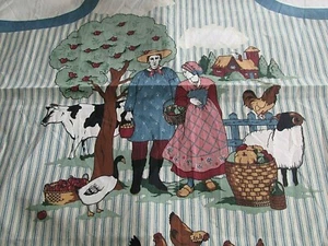 Delantal de colección años 80 corte n costura panel de tela Kessler Concord campo francés - Imagen 1 de 4